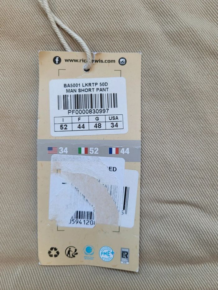 NEUF - Short Rica lewis - Taille F 44 / I 52 / G 48 / USA 34 - photo numéro 2