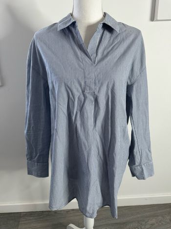 Blouse oversize à rayures bleue et blanche Kiabi T36 S