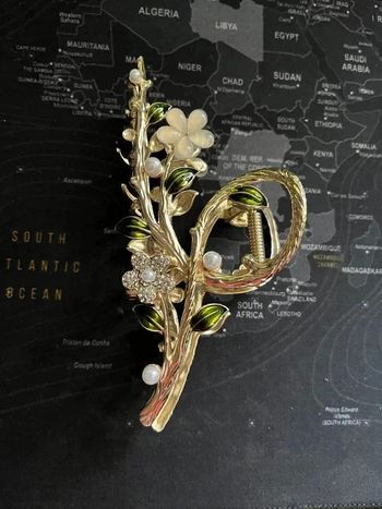 Pince à cheveux Fleur blanche