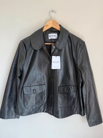 Veste en cuir Rosaé