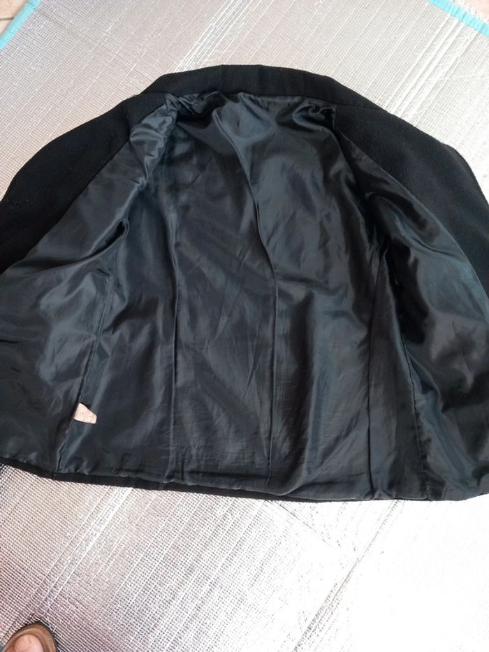 👧manteau caban noirT40 - photo numéro 5