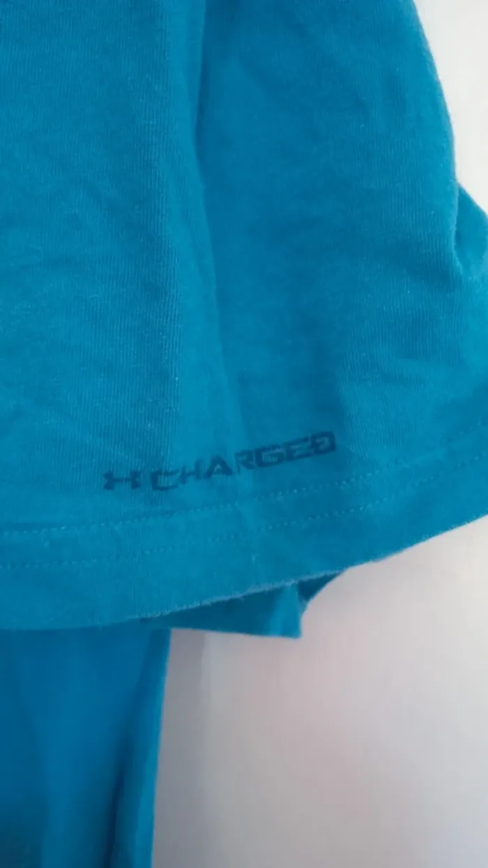 Tee-shirt bleu Heat Gear L – Parfait pour bouger & briller - photo numéro 4