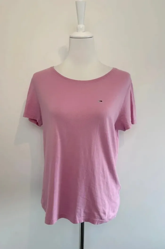 T-shirt Tommy Jeans femme rose taille S parfait état