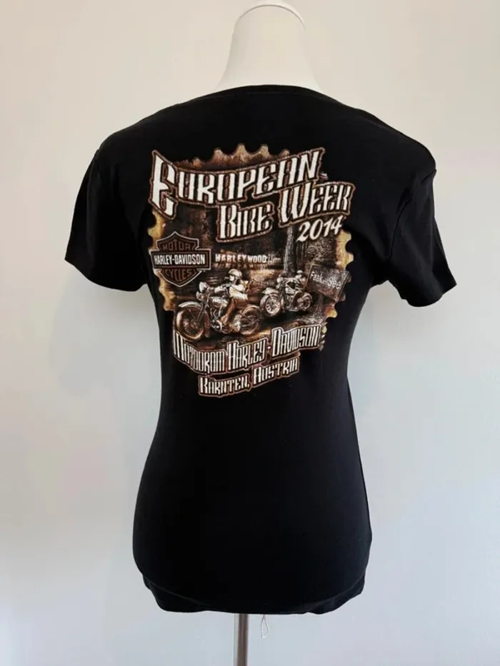 T-shirt Harley Davidson femme noir taille S