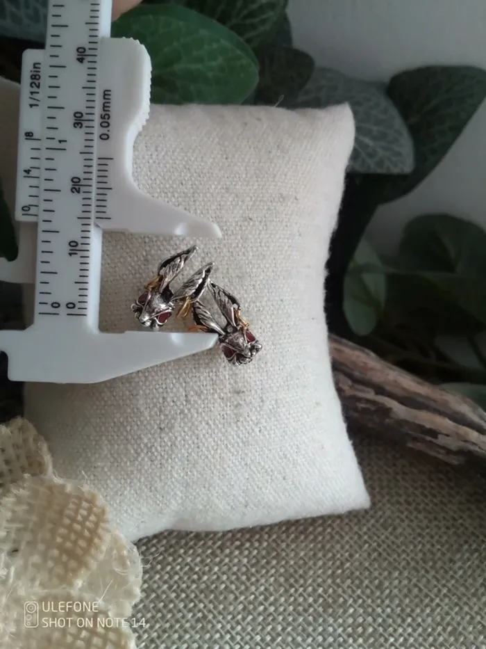 Boucles d'oreilles lapins petites terreurs - photo numéro 3