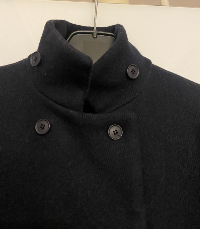 Manteau marine laine 38 - photo numéro 4