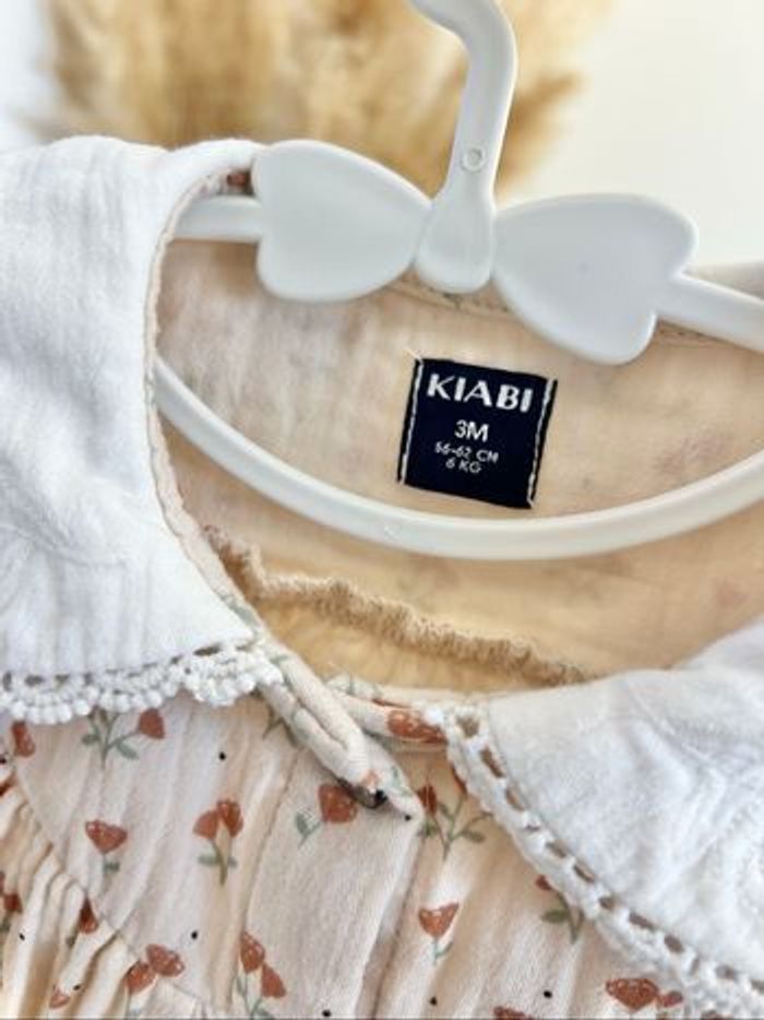 Robe fleurie 3mois/56 à 62cm - Kiabi - photo numéro 4