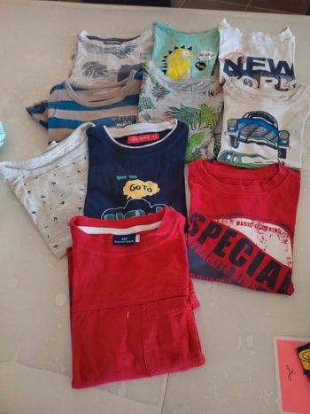 Lot de 10 t-shirts manches courtes garçon