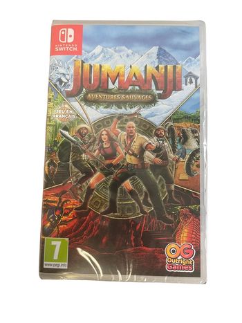 Jeu vidéo Jumanji aventures sauvages sur console Nintendo Switch neuf