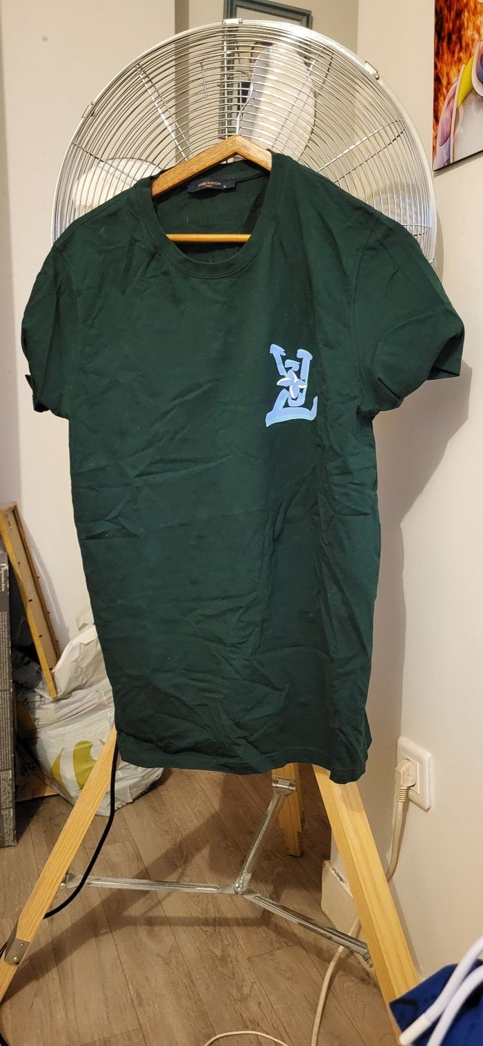 T shirt homme vert