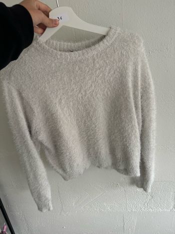 Pull H&m moumoute blanche