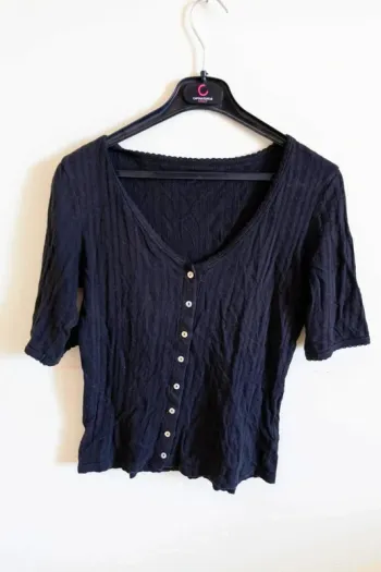 C48 blouse noir La redoute M