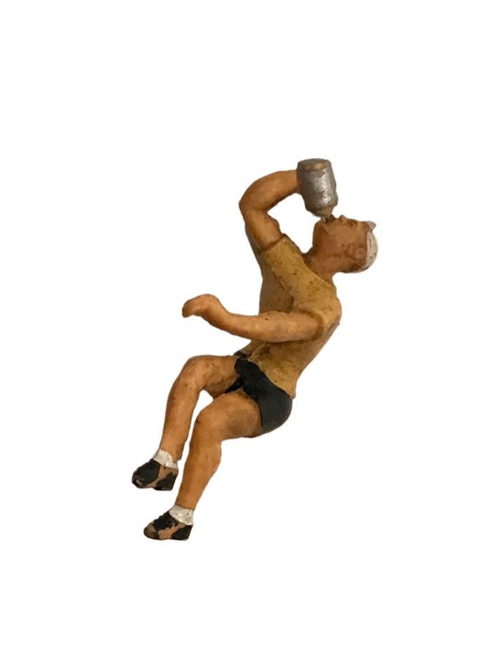 Figurine ancienne sportif style cycliste