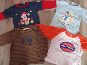 lot de 4 tee shirts longues manches 18 mois