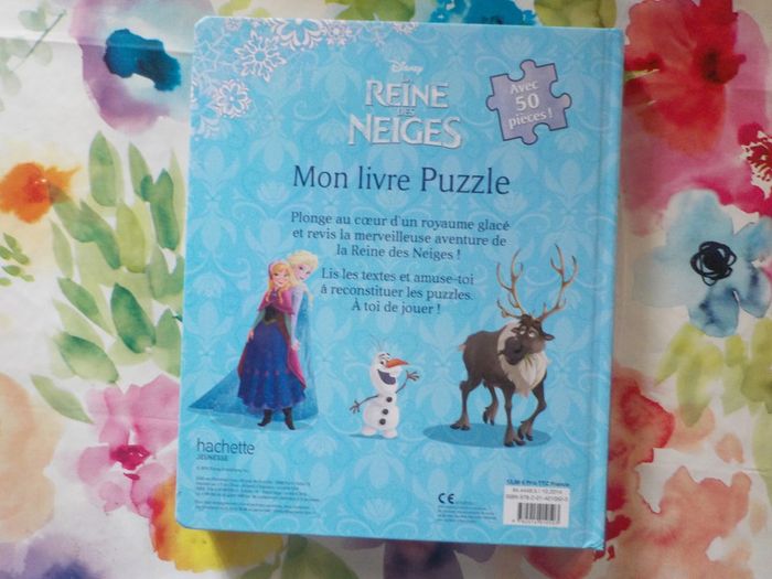 Livre puzzle avec 50 pièces La Reine des Neiges - photo numéro 2