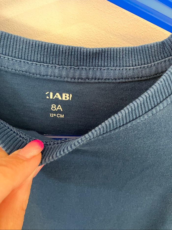 T-shirt manches longues bleu garçon 8 ans Kiabi - photo numéro 3
