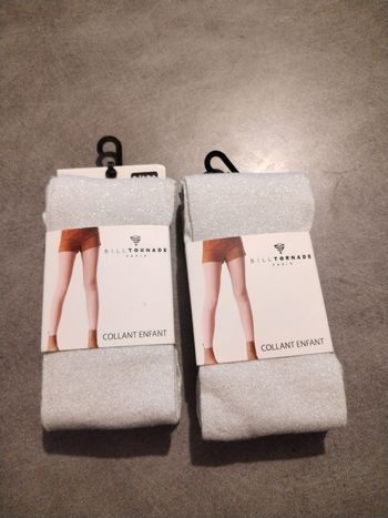 Lot de 2 collants 8/10 ans neuf