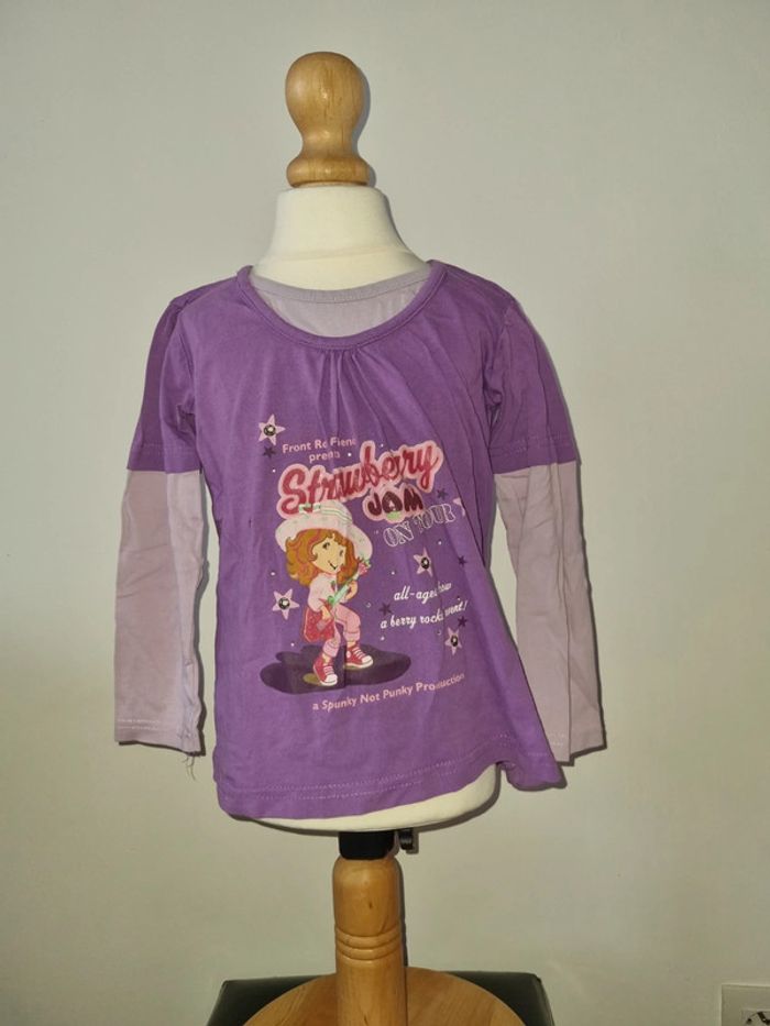 T-shirt Charlotte aux fraises 4 ans