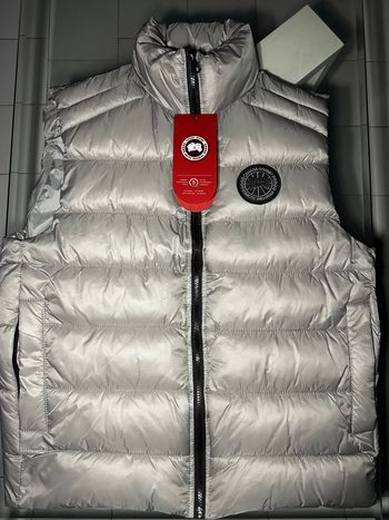 Doudoune sans manches Canada Goose gris argenté taille L