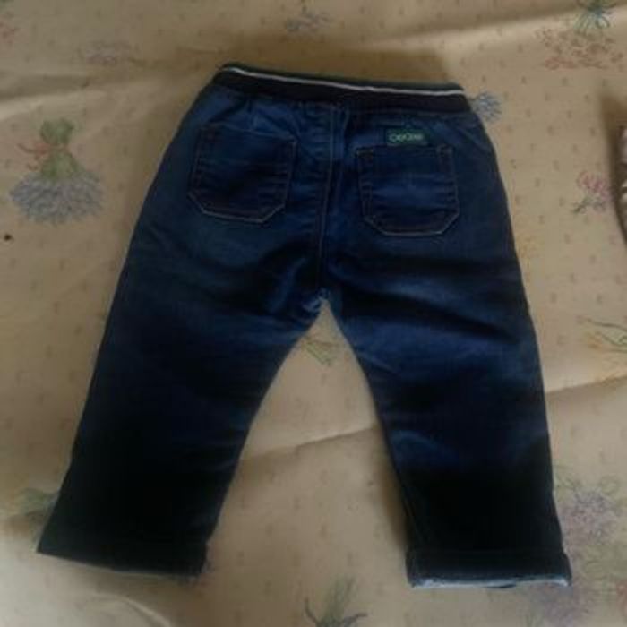 Lots 1 pantalon Jeans  6mois  68cm  marron - photo numéro 3
