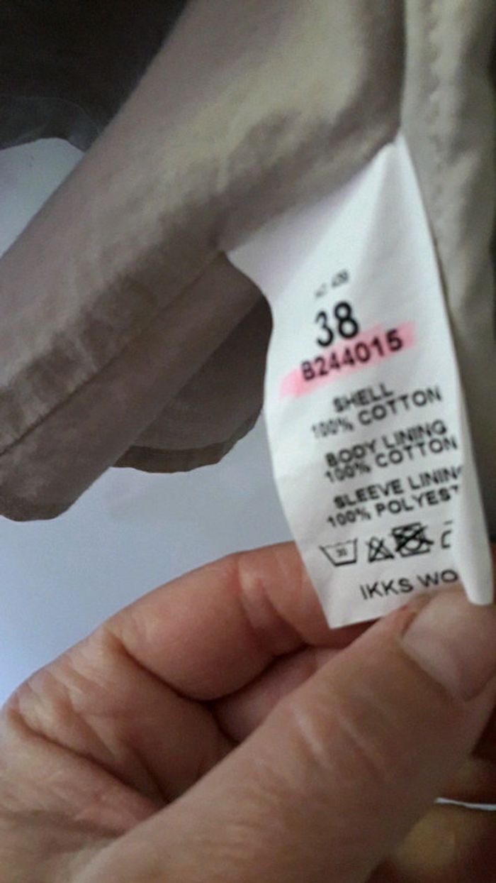 Trench ikks beige - photo numéro 6