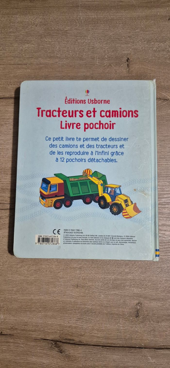Livre pochoir : Tracteurs et camions - photo numéro 9