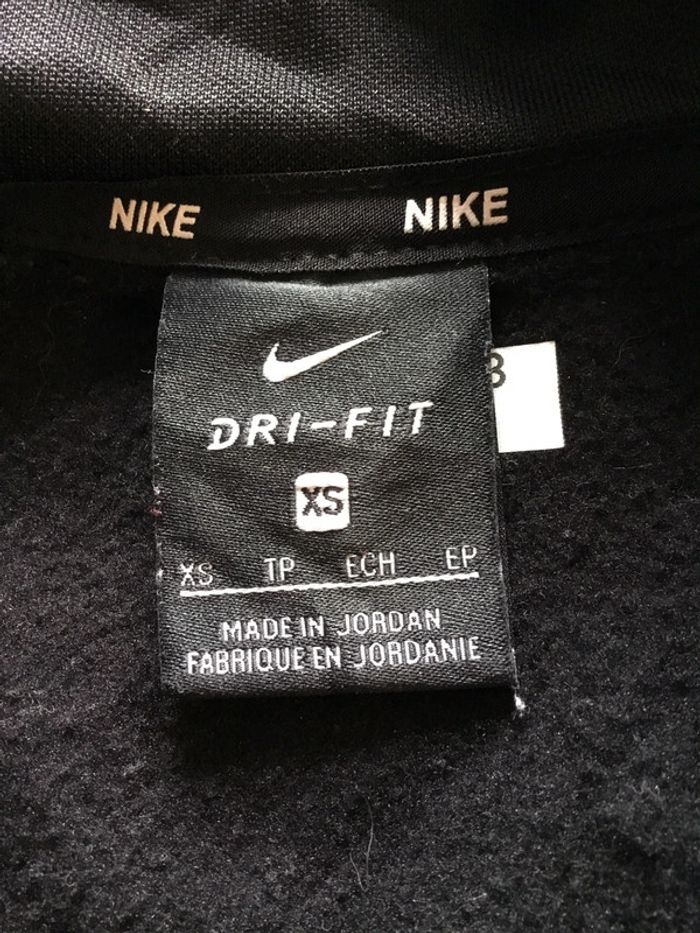 Sweat universitaire 1/4zip Nike noir taille XS 119 - photo numéro 10
