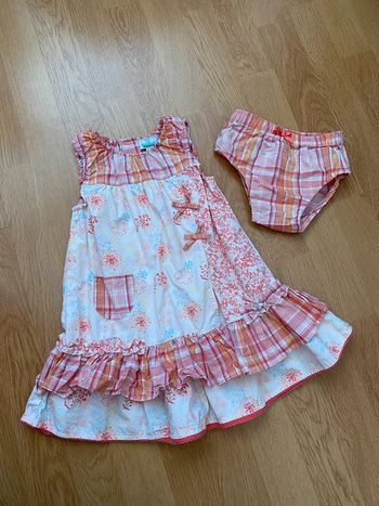Robe et bloomer vertbaudet 18 mois