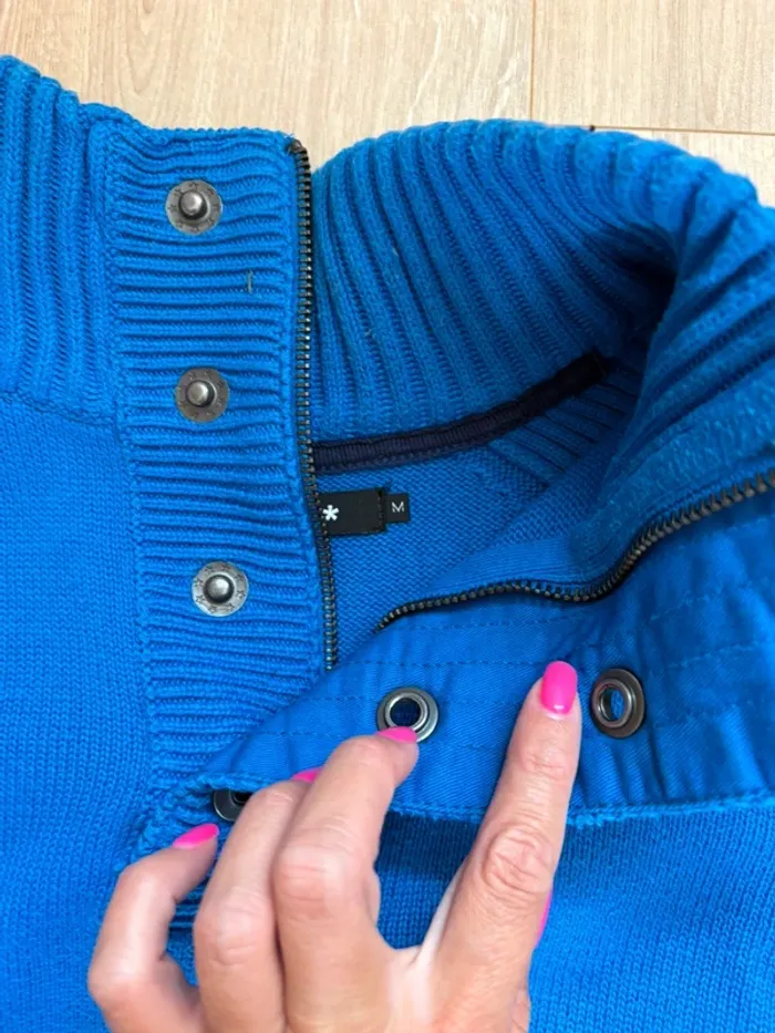 Pull bleu homme Celio taille M - photo numéro 2