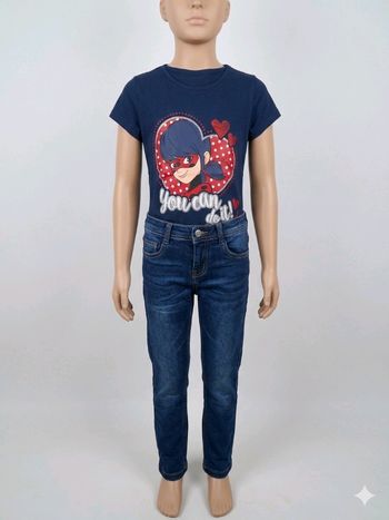 Ensemble Tee-shirt Miraaculous/Ladybug et jean slim 