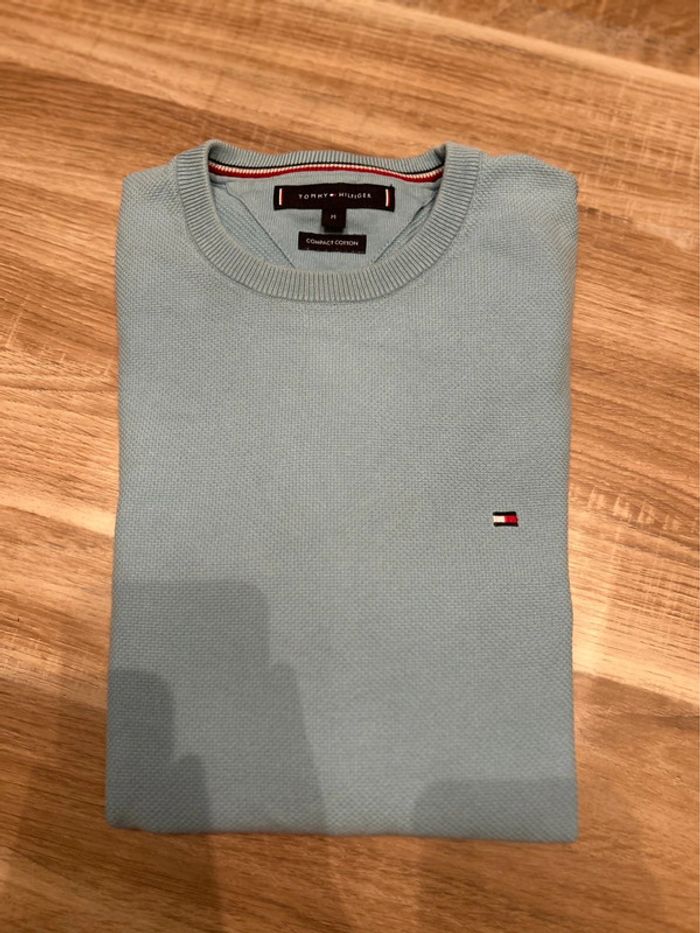 Pull homme Tommy Hilfiger bleu clair - photo numéro 3