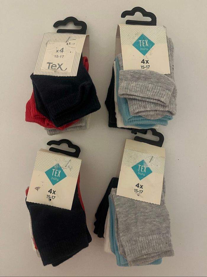 Lot 16 paires de chaussettes 15/17