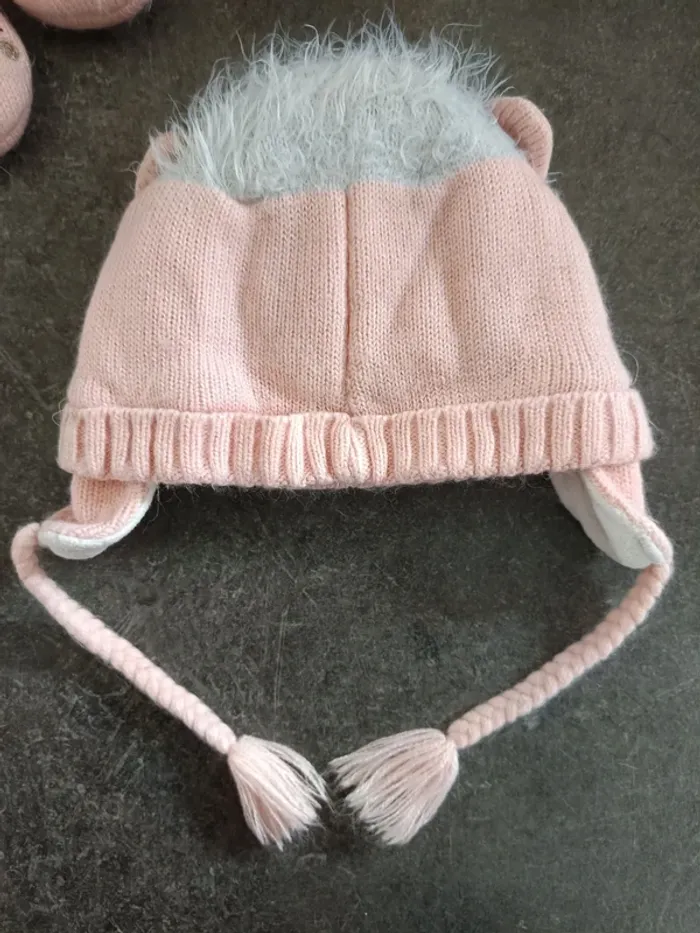 Ensemble bonnet + moufles T2 (6 mois) - photo numéro 5