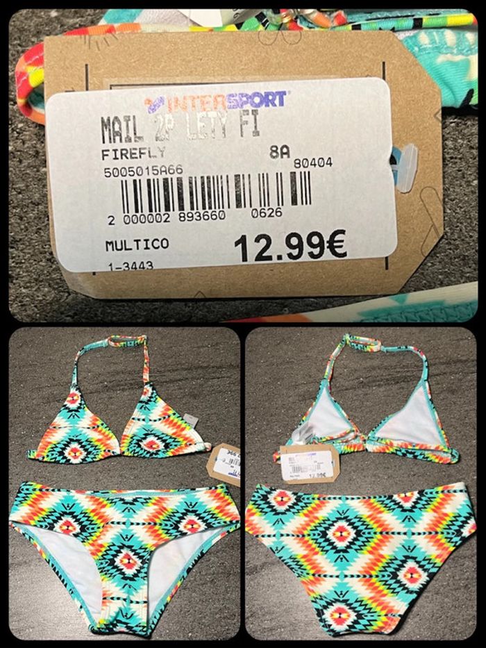 Maillot de bain 2 pièces 8 ans Firefly neuf et étiqueté
