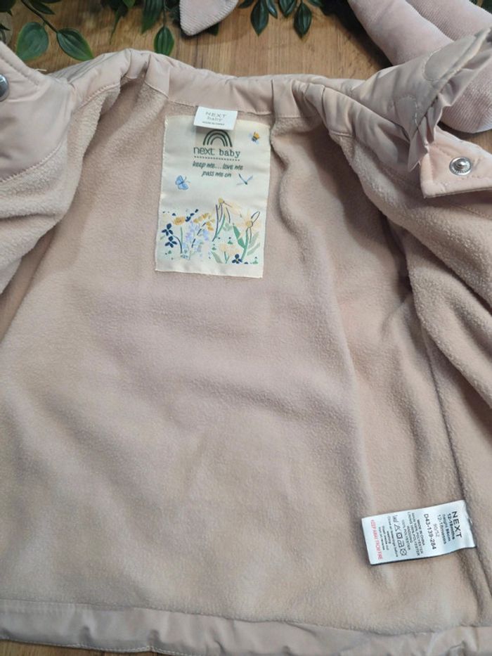 Veste mi-saison rose poudré Next 12-18 mois 86 cm - photo numéro 4
