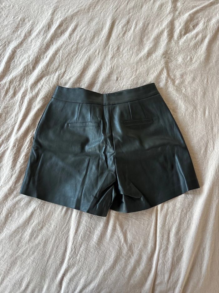 Short en cuir taille 38 Camaïeu - photo numéro 4
