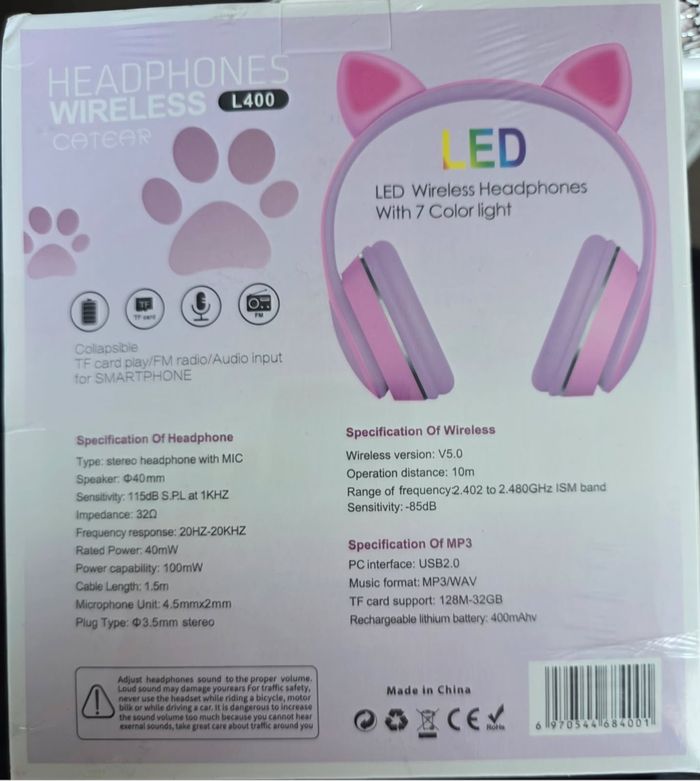 Casque bluetooth cat L400 - photo numéro 2