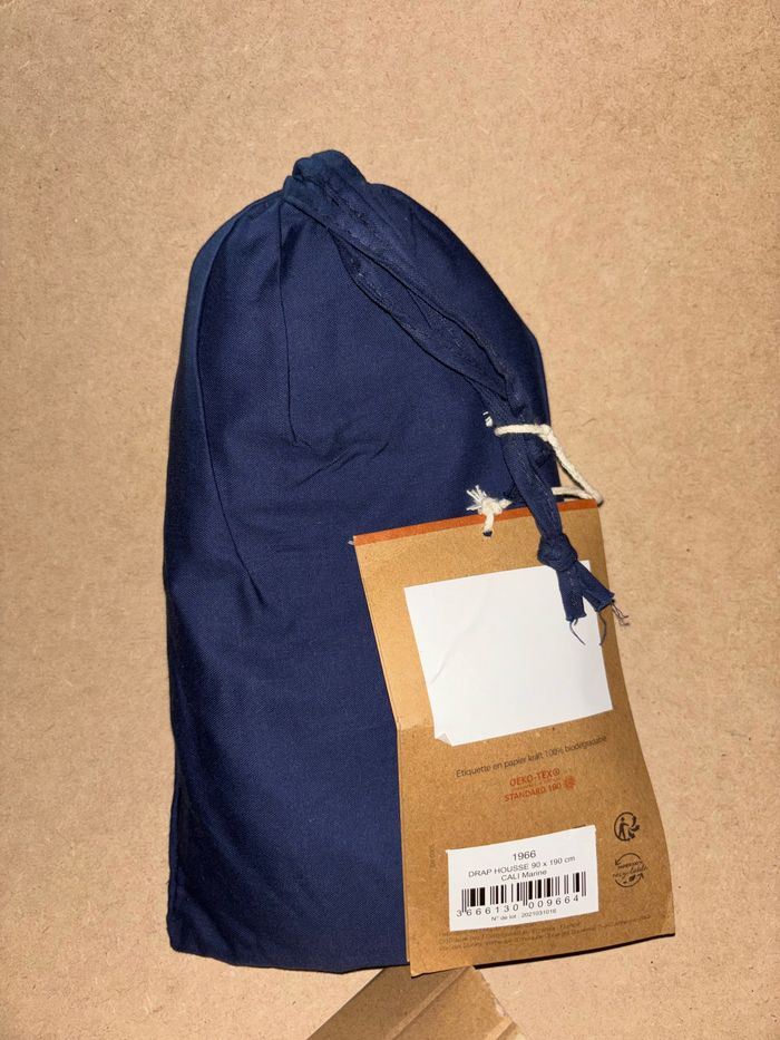 Drap housse en percale 90x190cm - photo numéro 8