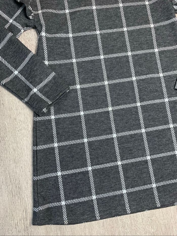 Robe à carreaux gris cendré -taille 4 ans - 102cm - photo numéro 3