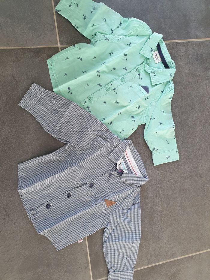 Lot 2 chemises 6 mois