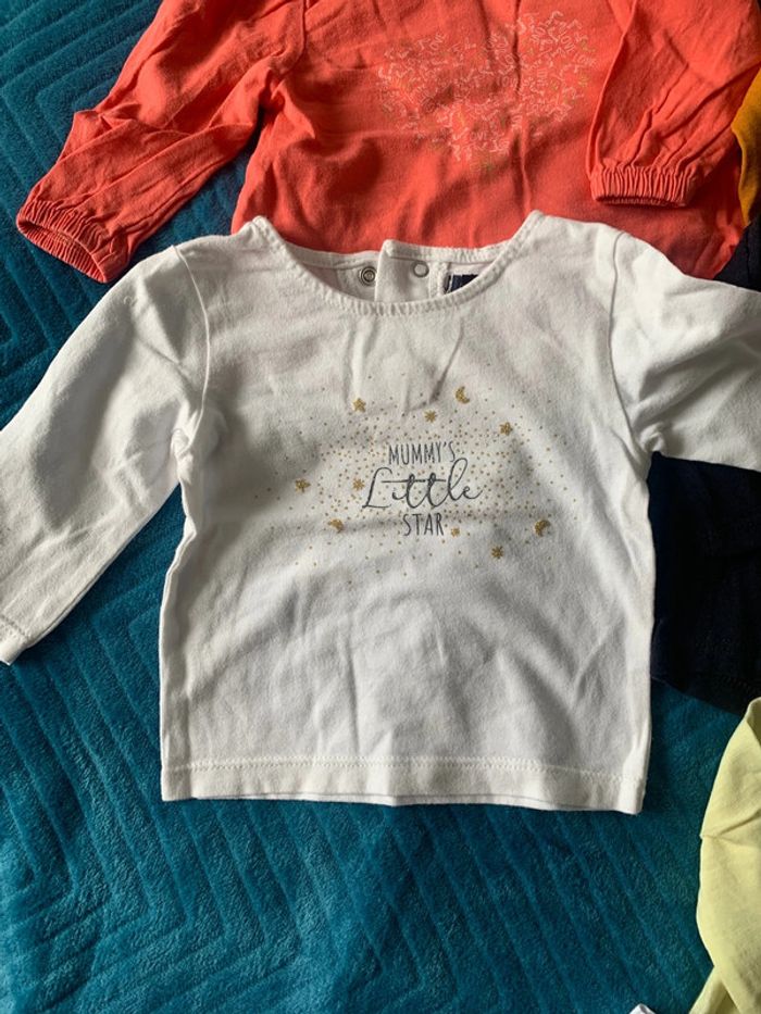 Lot 6 tee shirts fille 3 mois - photo numéro 7