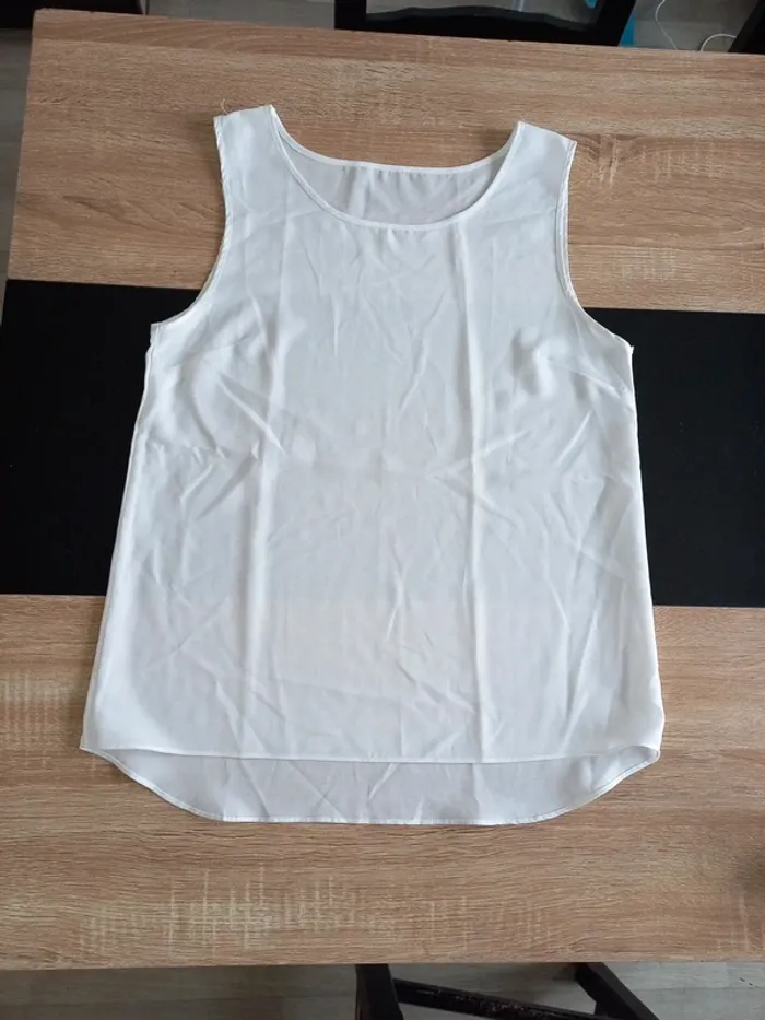 Débardeur blanc femme L