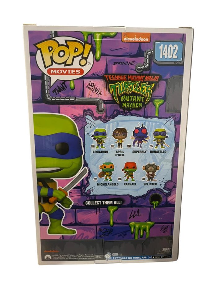 Figurine Funko Pop Jumbo Teenage Mutant Ninja Turtles Leonardo 1402 neuf - photo numéro 2