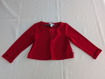 Gilet rouge ML - 18M - Obaïbi