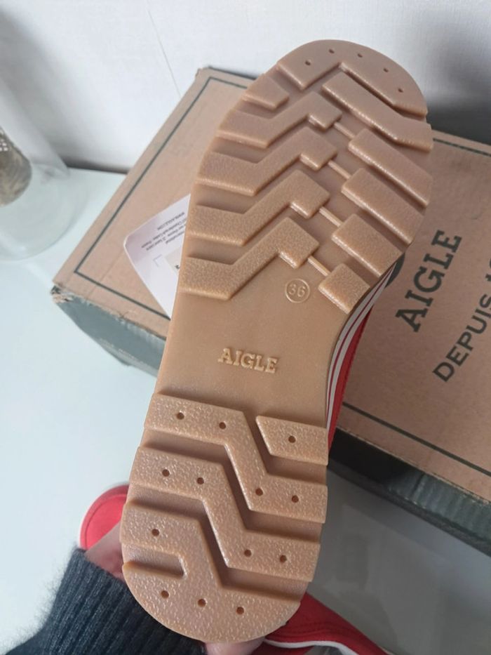Aigle chaussures basket en toile P.36 neuves - photo numéro 9
