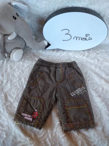 Pantalon doublé chaud Garçon 3 mois Suivez le guide Londres visite Tom & Kiddy