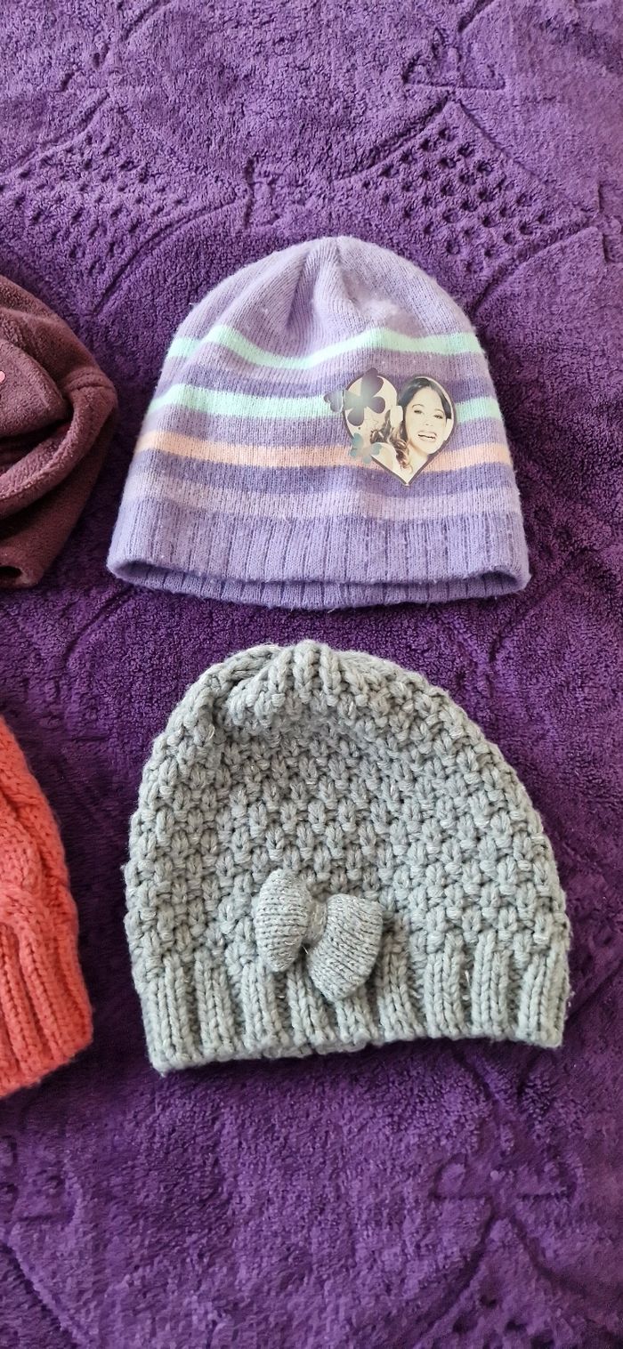 Lot de 4 bonnets pour fille - photo numéro 3