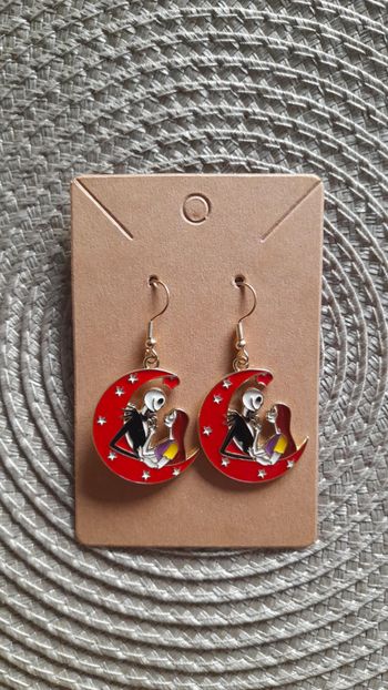 Boucles d'oreilles Jack & Sally L'étrange Noël de Mr Jack