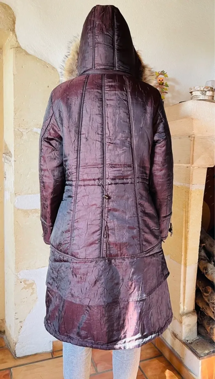 Manteau parka Mia-Collection Paris avec capuche - photo numéro 3