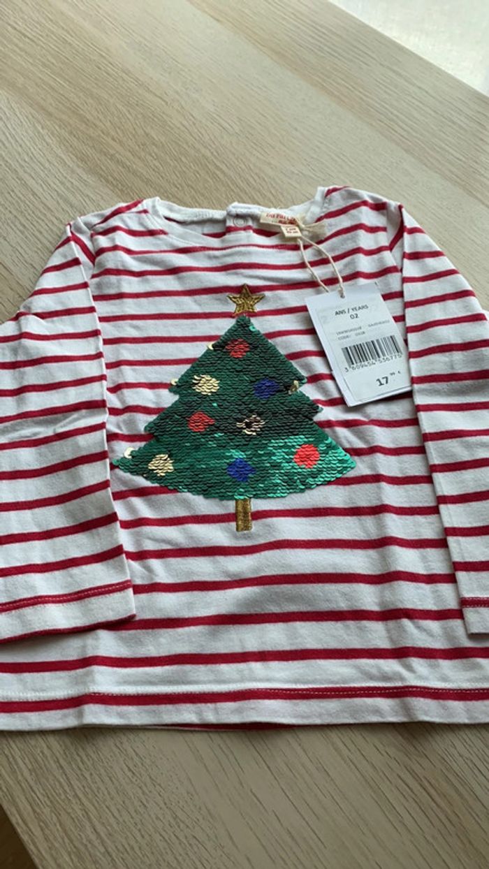 Tee shirt manches longues 2 and neuf